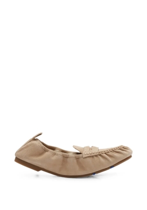 Burberry suede fawn loafers - Neutrals