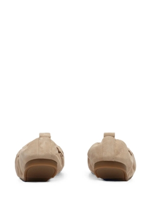 Burberry suede fawn loafers - Neutrals