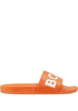 BOSS logo-detail flip-flops - Orange