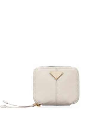Prada small leather wallet - White