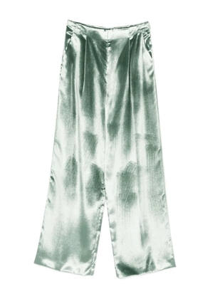 Alberta Ferretti satin trousers - Green