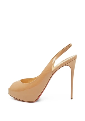 Christian Louboutin Pre-Owned Private Number peep-toe pumps - Neutrals