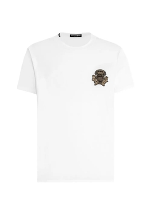 Dolce & Gabbana logo-embellished cotton T-shirt - White