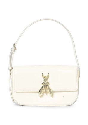 Patrizia Pepe Fly leather shoulder bag - White