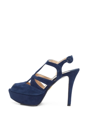 Prada Pre-Owned platform ankle-strap sandals - Blue