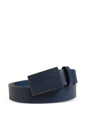 Dolce & Gabbana logo-buckle leather belt - Blue