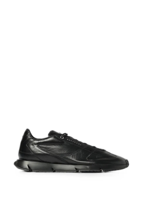 Cesare Paciotti logo-print leather sneakers - Black