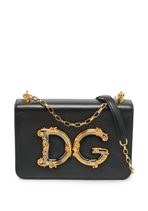 Dolce & Gabbana Pre-Owned DG Girls logo-plaque shoulder bag - Black