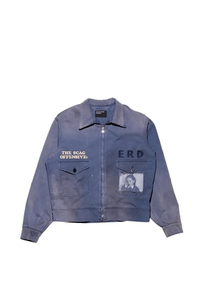 Enfants Riches Déprimés graphic-print embroidered jacket - Blue