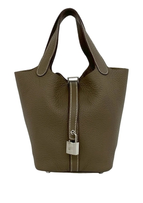 Hermès Pre-Owned 2000-2026 Clemence Picotin Lock 18 handbag - Brown