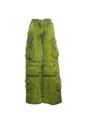 Elisabetta Franchi wide-leg cargo pants - Green