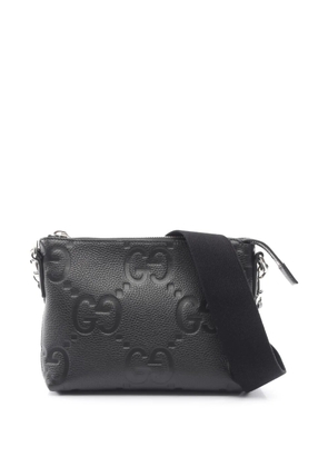 Gucci Pre-Owned 2016-2026 Small Jumbo GG Embossed Messenger Bag crossbody bag - Black