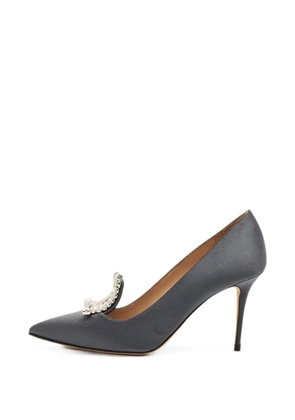Manolo Blahnik Borlak crystal-embellished pumps - Grey