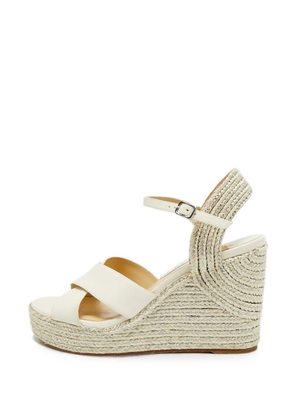 Jimmy Choo Pre-Owned Dellena wedge espadrilles - White