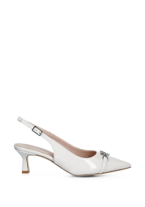 Valentino Garavani VLogo slingback pumps - Silver
