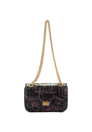 CHANEL Pre-Owned mini 2.55 Graffiti shoulder bag - Black