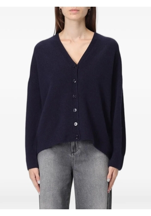 Emporio Armani v-neck cashmere cardigan - Blue