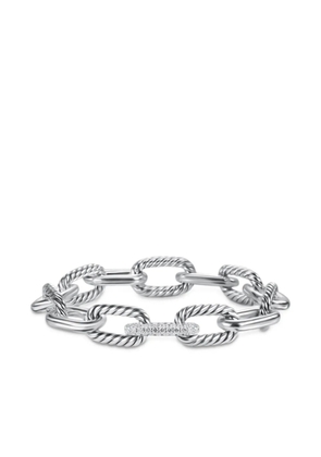 David Yurman sterling silver DY Madison chain diamond bracelet (11mm)