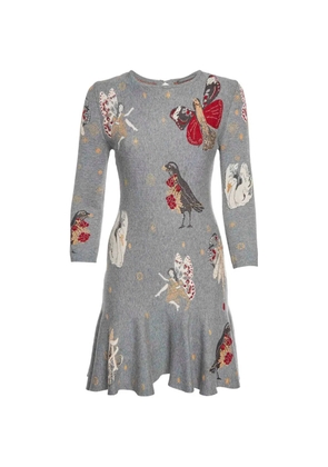 Alexander McQueen Pre-Owned jacquard-knit mini dress - Grey