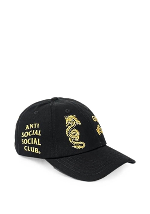 Anti Social Social Club dragon-embroidered baseball cap - Black