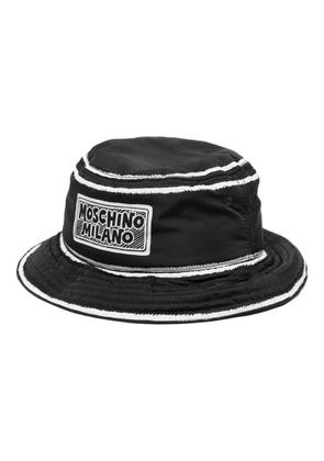 Moschino logo-print bucket hat - Black