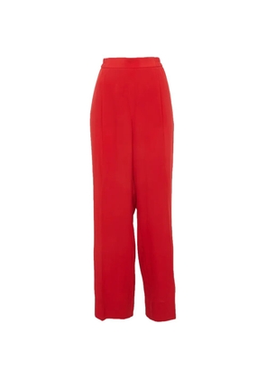 Stella McCartney Pre-Owned silk wide-leg trousers - Red