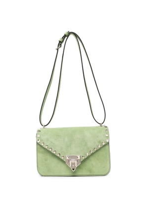 Valentino Garavani Rockstud leather shoulder bag - Green