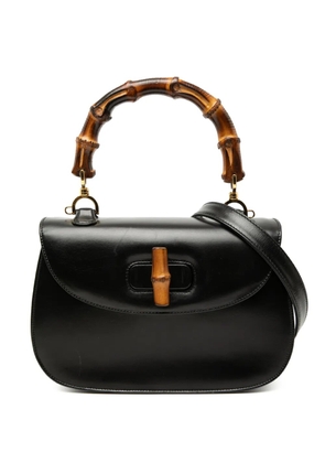Gucci Pre-Owned 20th Century Calfskin Bamboo Night satchel - Black