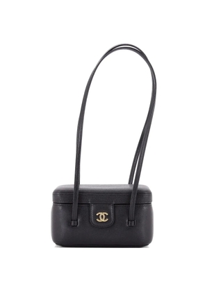 CHANEL Pre-Owned Preppy Coco Vanity with Strap Caviar Long shoulder bag - Black