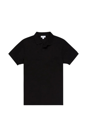 Sunspel cotton short-sleeve polo shirt - Black