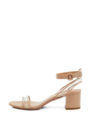 Aquazzura Minimalist ankle-strap heeled sandals - Neutrals