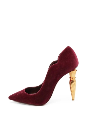 Christian Louboutin Pre-Owned Lipchick scalloped pumps - Red