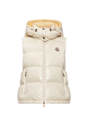 Moncler Niverolle hooded puffer gilet - Yellow
