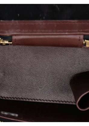 CHANEL Pre-Owned Classic Vanity Case with Chain Quilted Caviar Mini pouch - Black