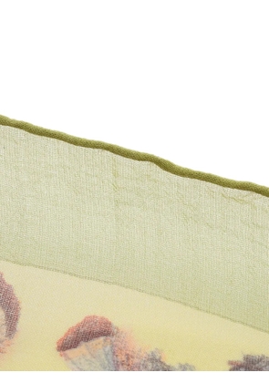 Hermès Pre-Owned 2010s Plumes chiffon scarf - Neutrals