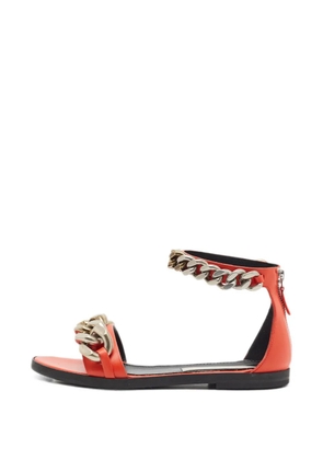 Stella McCartney Pre-Owned Falabella chain-link sandals - Orange