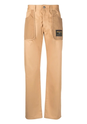 Moschino straight-leg cotton trousers - Neutrals
