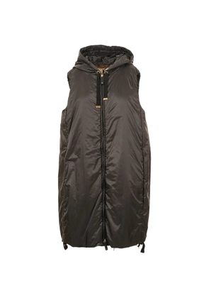 Max Mara The Cube hooded sleeveless coat - Black