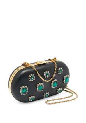 Prada Pre-Owned crystal-embellished mini bag - Black