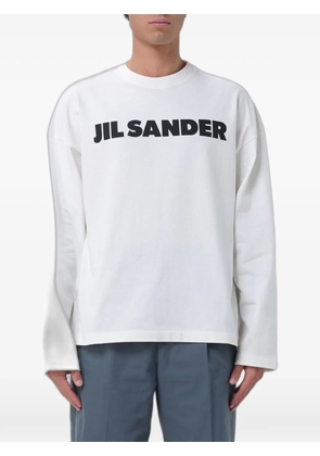 Jil Sander logo-print long-sleeve T-shirt - White