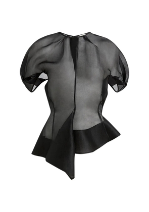 KHAITE Rumi draped top - Black