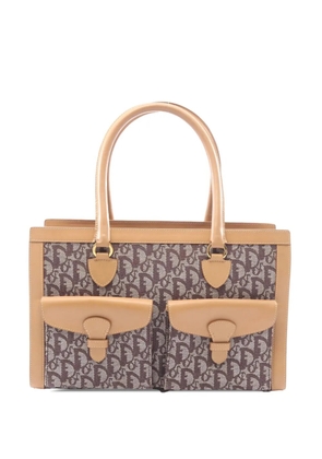Christian Dior Pre-Owned 2002 Diorissimo Trotter Canvas Double Pocket tote bag - Brown