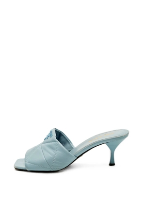 Prada Pre-Owned logo-appliqué sandals - Blue