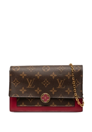 Louis Vuitton Pre-Owned 2019 Monogram Flore Wallet On Chain crossbody bag - Brown