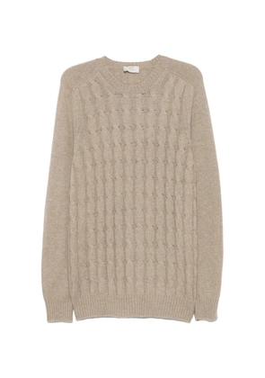 Gran Sasso cable-knit wool jumper - Neutrals