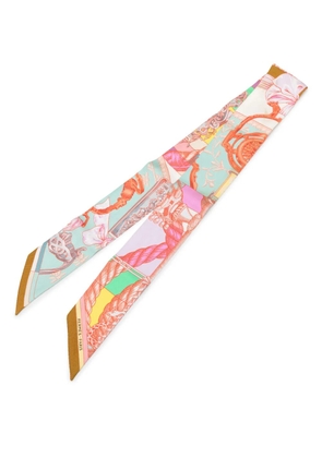 Hermès Pre-Owned 2000-2026 Cavalleria d Etriers Silk Twilly Scarf scarves - Pink
