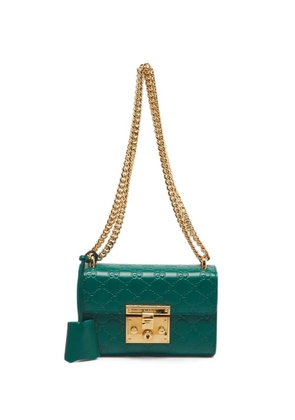 Gucci Pre-Owned Padlock Guccissima shoulder bag - Green