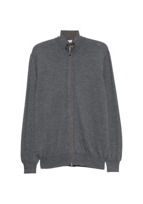 Gran Sasso zip-up wool cardigan - Grey