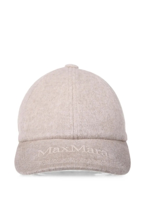Max Mara logo-embroidered cap - Neutrals