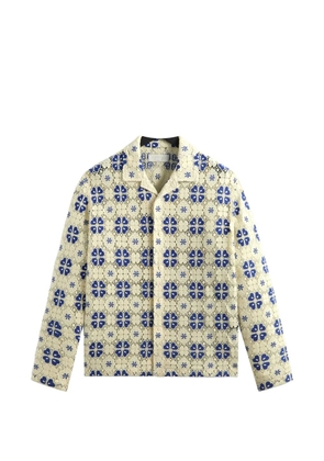 KITH Adonis camp-collar lace shirt - Neutrals